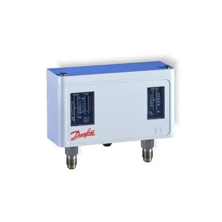 PRESOSTATO DANFOSS 060-126466. REARME: AUTOMÁTICO (BAJA) / MANUAL (ALTA). 1/4" SAE.