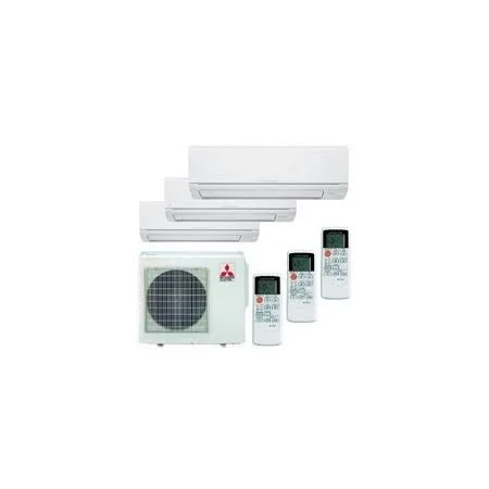 MITSUBISHI ELECTRIC 3X1 MXZ-3HA50VF R32 + 3 UD MSZ-HR25VFK CON WIFI