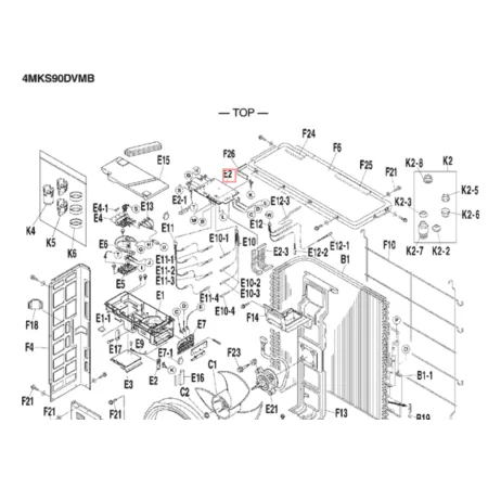 Placa P.C.B control exterior DAIKIN modelo 4MKS58BVMB
