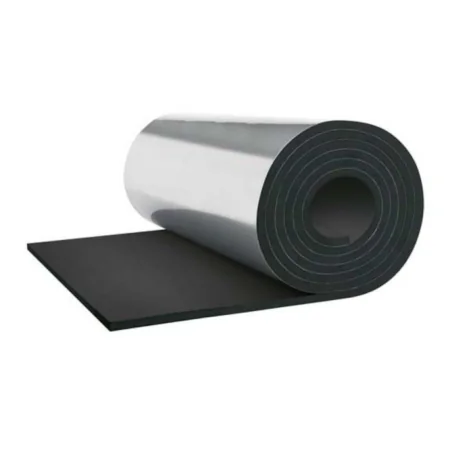 Espuma elastomérica recubierta y forrada con protección anti rayos UV ARMACHEK-SILVER AFSI-25 MM/E 3000x1000x32mm