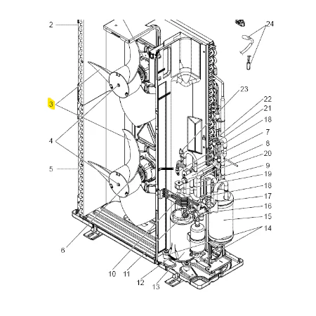 Aspa unidad exterior Mitsubishi Electric PUHZ-P125VHA2.UK S70E10763 168851