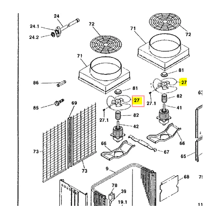 ASPA UNIDAD EXTERIOR DAIKIN RY250F7W1 AÑO 2003