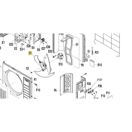 Aspa ventilador unidad exterior DAIKIN RXA50B2V1B