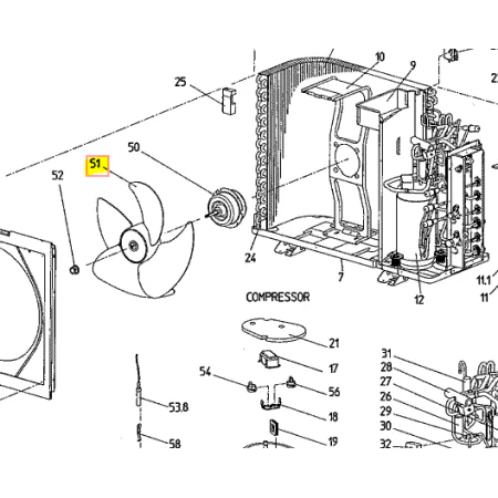 ASPAS UNIDAD EXTERIOR DAIKIN MY56D7V1