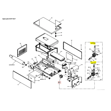 kit sustitución bomba de agua recirculadora DAIKIN EHBX16CA3V