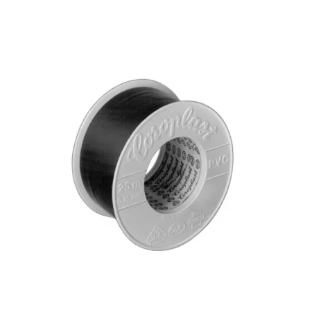 Rollo cinta auto-adhesiva COROPLAST 302 negra de 25 m x 50 mm