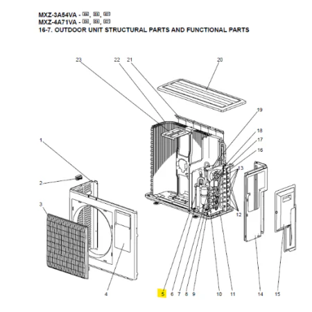 COMPRESOR INVERTER MITSUBISHI ELECTRIC MXZ-3A54VA-E7