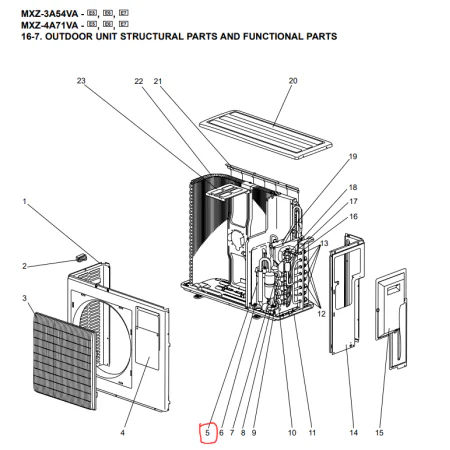 COMPRESOR MITSUBISHI ELECTRIC modelo MXZ-4A71VA-E4 207433