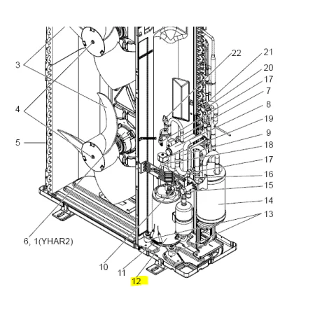 COMPRESOR MITSUBISHI ELECTRIC modelo PUHZ-P125VHA3.UK