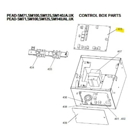 PLACA DE CONTROL UNIDAD INTERIOR MITSUBISHI ELECTRIC PEAD-SM125JA.UK