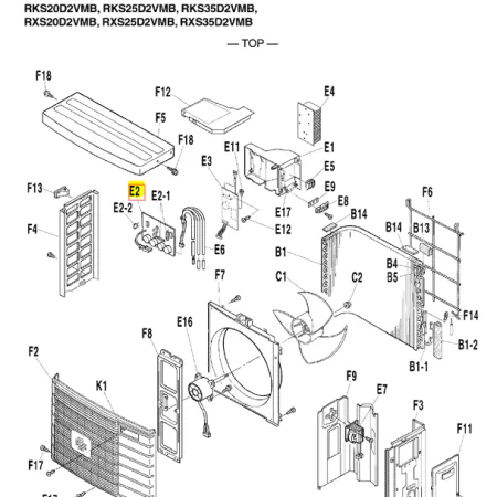 PLACA DE CONTROL UNIDAD EXTERIOR DAIKIN RXS20D2VMB