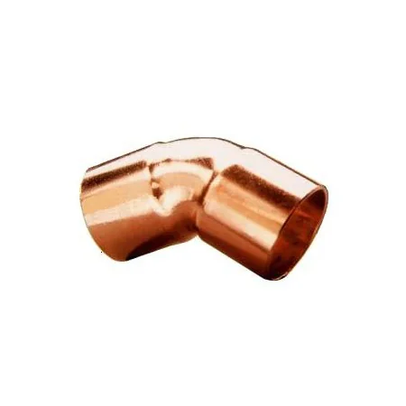 CURVA 45º H-H DE COBRE PARA SOLDAR 1/4"