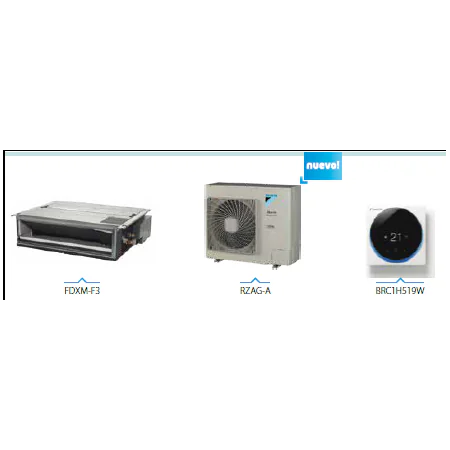 AIRE ACONDICIONADO DAIKIN ZDXMG50F ALPHA CONDUCTOS - 4300 FRIG/H