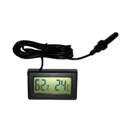 Termo-higrómetro digital panelable DTE/H negro