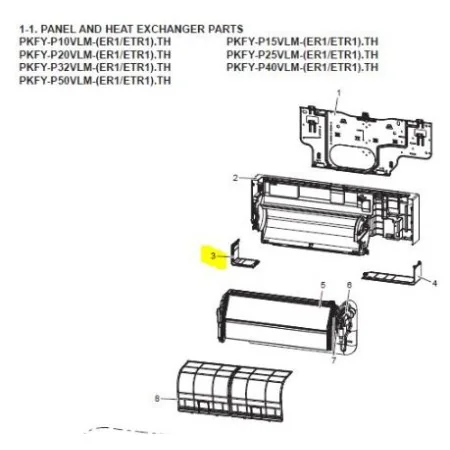 ESQUINA IZQUIERDA SPLIT MISTUBISHI ELECTRIC PKFY-P32VLM-ER1.TH