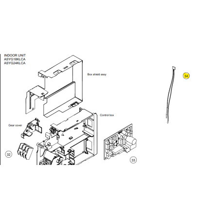 Kit de sondas FUJITSU unidad interior ASYG18KLCA