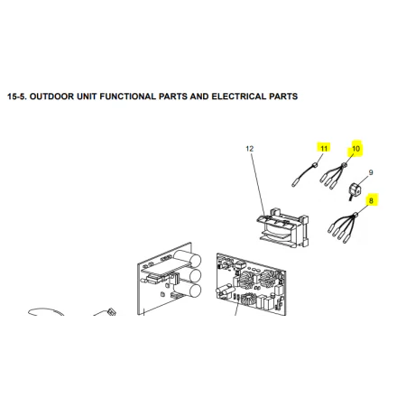 KIT SONDAS UNIDAD EXTERIOR MITSUBISHI ELECTRIC MXZ-3A54VA-E2