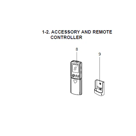 Mando a distancia unidad interior MITSUBISHI ELECTRIC modelo MSZ-GC35VA-E1