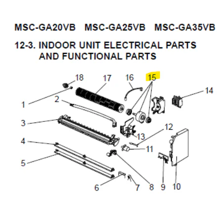 T450- Motor ventilador unidad interior MITSUBISHI MSC-GA35VB-E1 E12751300