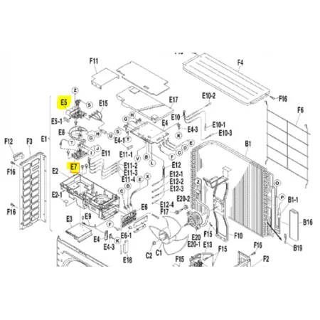 Placa modulo inverter unidad exterior DAIKIN 3MKS50BVMB