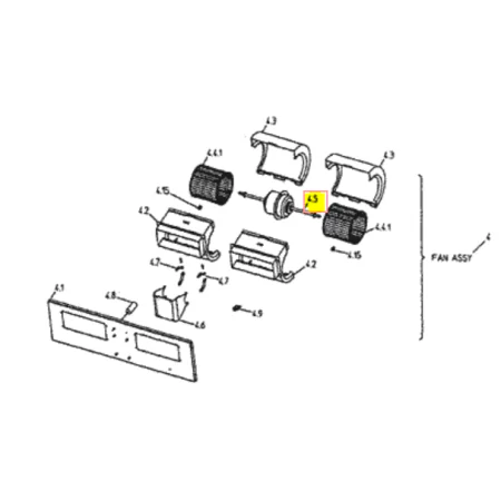 MOTOR VENTILADOR UNIDAD INTERIOR DAIKIN FDEQ71B8V3B