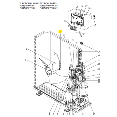 Motor ventilador unidad exterior Mitsubishi Electric PUHZ-RP71VHA3