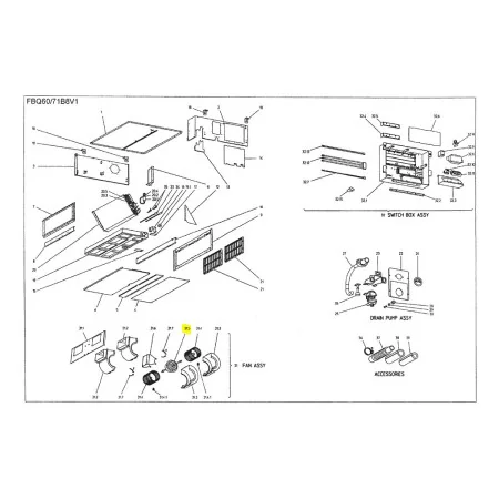 MOTOR VENTILADOR UNIDAD INTERIOR DAIKIN FBQ60B8V1