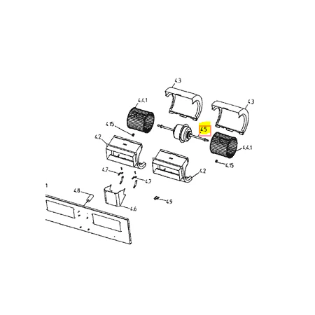 Motor ventilador unidad interior DAIKIN FDYMP100L7V1 652114P
