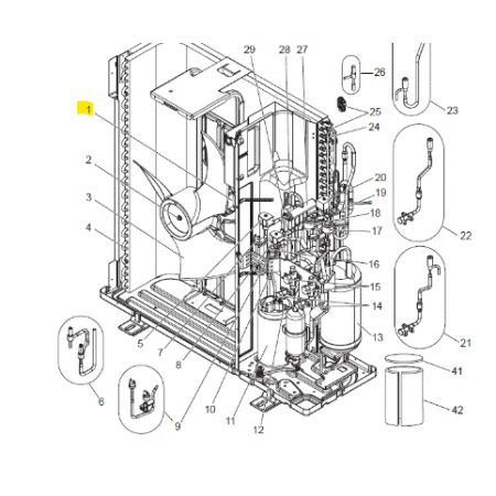 MOTOR VENTILADOR UNIDAD EXTERIOR MITSUBISHI ELECTRIC PUHZ-FRP71VHA2R1