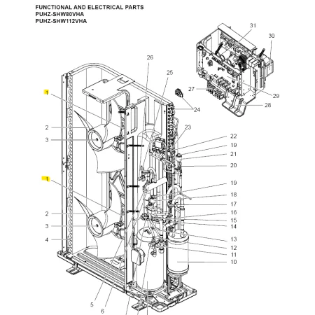 Motor ventilador unidad exterior MITSUBISHI ELECTRIC modelo PUHZ-SHW80VHAR3.UK