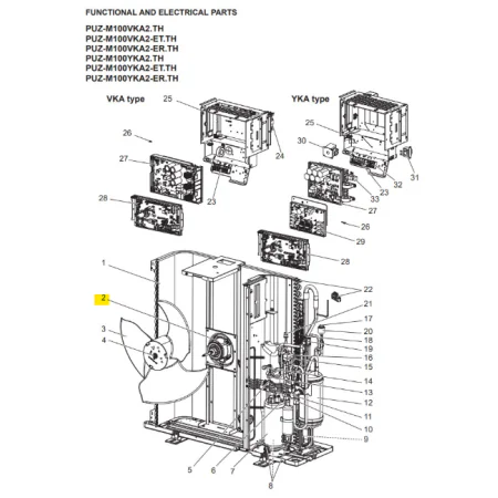 Motor ventilador unidad exterior Mitsubishi Electric PUZ-M100VKA.TH