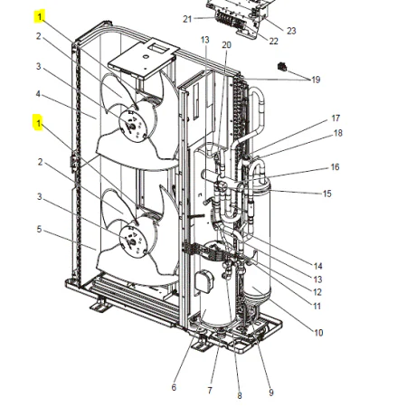 Motor ventilador unidad exterior MITSUBISHI ELECTRIC modelo PUHZ-P200YKA2.UK