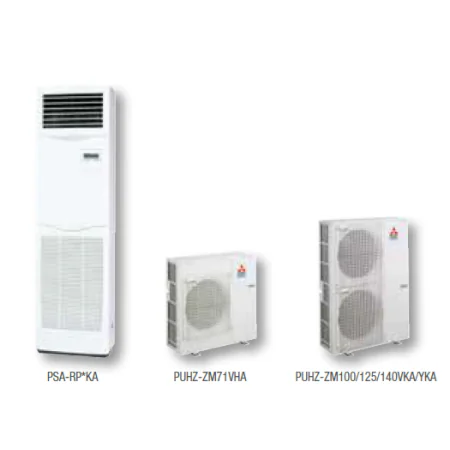 MITSUBISHI COLUMNA MPSZ-140YDA TRIFÁSICA POWER INVERTER R32 11524 FRIG/H 13760 KCAL/H