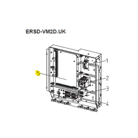 Placa de control unidad interior hydrobox MITSUBISHI ELECTRIC modelo ERSD-VM2D