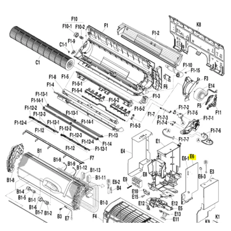 PLACA DE CONTROL UNIDAD INTERIOR DAIKIN FTXS35J2V1B 5007023