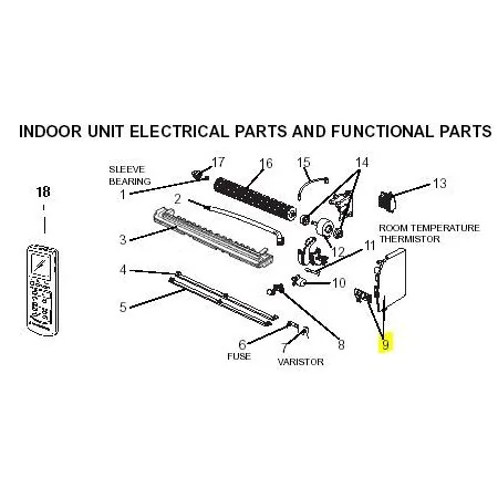 322- PLACA DE CONTROL UNIDAD INTERIOR MITSUBISHI ELECTRIC MSC-09RV-E2