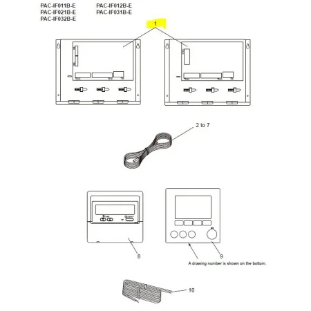 Placa control recuperador entalpico MITSUBISHI ELECTRIC modelo PAC-IF011B-E