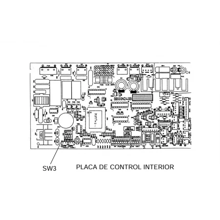T448- Placa de control unidad interior ocasión conductos MITSUBISHI ELECTRIC PC-5/6GJSA T7W27K310