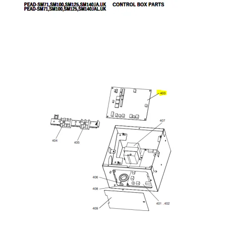 Placa de control unidad interior conductos MITSUBISHI ELECTRIC modelo PEAD-SM71JA