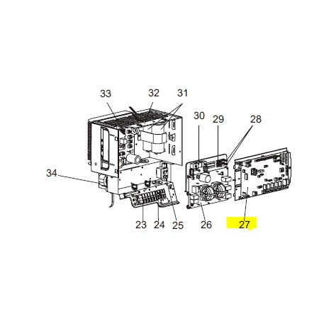 T449- Placa control exterior MITSUBISHI ELECTRIC modelo PUHZ-RP200YHA2 AÑO 2008 T7WE63315