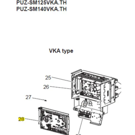 Placa de control unidad exterior Mitsubishi Electric PUZ-SM125VKA.TH
