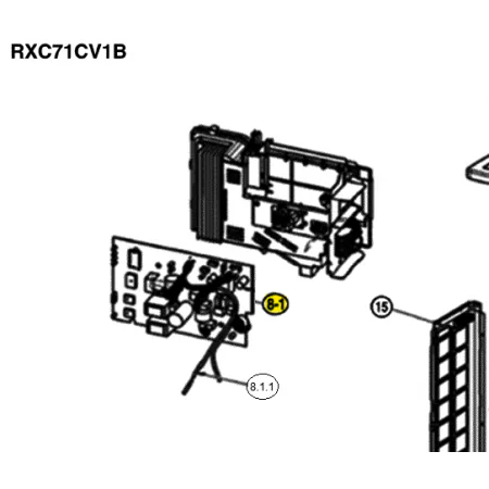Placa de control inverter unidad exterior DAIKIN RXC71CV1B
