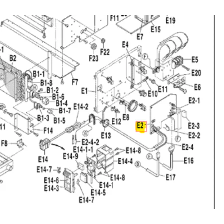 Placa control interior DAIKIN CDX25HAV1NB