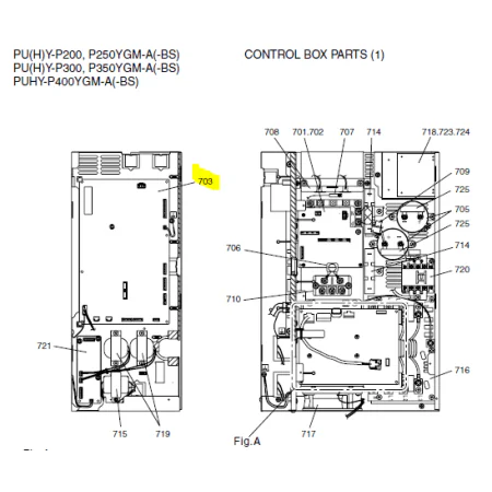 PLACA INVERTER unidad exterior MITSUBISHI ELECTRIC PUHY-P350YGM-A