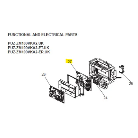 Placa electrónica inverter unidad exterior Mitsubishi Electric PUZ-ZM100VKA2.UK
