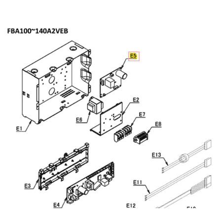 Placa de potencia unidad interior DAIKIN FBA100A2VEB 5038466