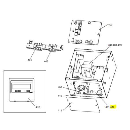 Placa de potencia unidad interior conductos MITSUBISHI ELECTRIC modelo PEAD-RP100JAR2.UK