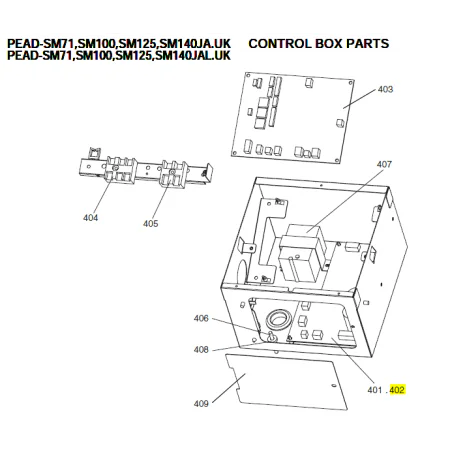 Placa de potencia unidad interior conductos MITSUBISHI ELECTRIC modelo PEAD-SM100JA.UK