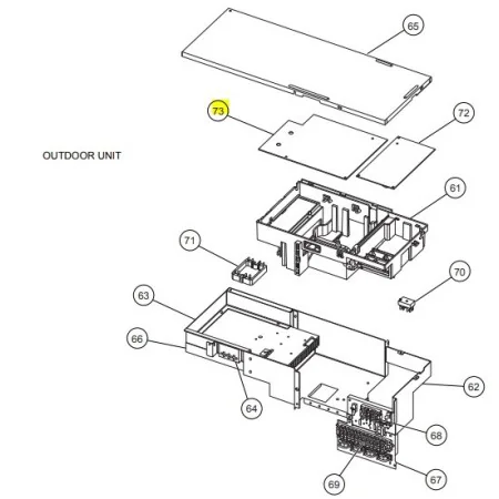 Placa control exterior FUJITSU AOYG30LAT4 9AGF12558