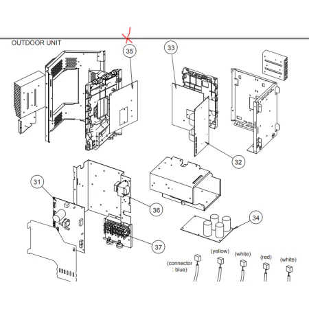 Placa inverter exterior FUJITSU AOYG45LATT 9AGF05638